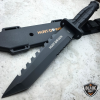 12" TACTICAL BOWIE SURVIVAL HUNTING KNIFE MILITARY Combat Fixed Blade