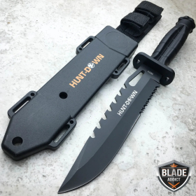 12" TACTICAL BOWIE SURVIVAL HUNTING KNIFE MILITARY Combat Fixed Blade.