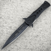 8" Black Tac Force Spring Assisted Open Rescue Folding Tactical Pocket Knife