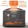 600W Portable Power Station 568Wh 153600mAh Solar Generator Backup Power With AC/DC/ PD 65W Type-c/QC3.0/Wireless Charger /Flashlight;  CPAP Battery P