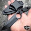 7" MILITARY FIXED BLADE NECK KNIFE w/ SHEATH Boot Camping Pocket