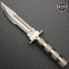 15" Tactical Camping Fixed Blade Knife + Sheath + Survival Kit