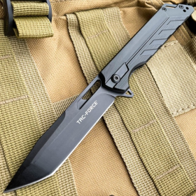 TAC-FORCE Military Tanto Pocket Knife Black