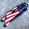 8" AMERICAN FLAG Tactical Spring OPEN Assisted Folding Rescue Knife