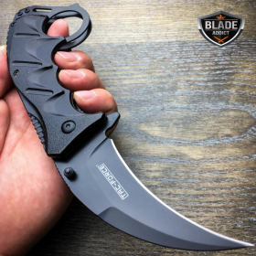 8" Tac-Force Spring Assisted Open Folding Pocket Knife Karambit Claw