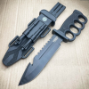 12.5" Survival Combat Trench Military Fixed Blade w/ Firestarter + Sharpener