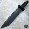 12" TACTICAL BOWIE SURVIVAL HUNTING KNIFE MILITARY Combat Fixed Blade