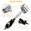 Outdoor Survival Tools for Bushcraft Hand Auger Wrench Woodworking Drill Survival Settler Tool Scotch Eye Auger.