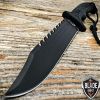 13" MTECH BLACK TACTICAL SURVIVAL Rambo Hunting FIXED BLADE