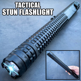 13.5'' Heavy Duty POLICE Stun Gun 10MV Rechargeable LED Flashlight.