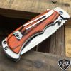 WOOD Handle Tactical Spring Assisted Open FOLDING BLADE Pocket Knife