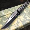 8.5" BLACK SPRING OPEN ASSISTED TACTICAL FOLDING RESCUE POCKET KNIFE Blade NEW