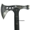 15" Battle Axe BLACK Hatchet Tomahawk Hammer Pin Tactical Fixed Blade