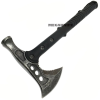 15" Battle Axe BLACK Hatchet Tomahawk Hammer Pin Tactical Fixed Blade