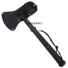 15" Battle Axe BLACK Hatchet Tomahawk Hammer Pin Tactical Fixed Blade