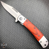 Classic Gentleman's Wood Handle Spring Assisted Folding Pocket Knife